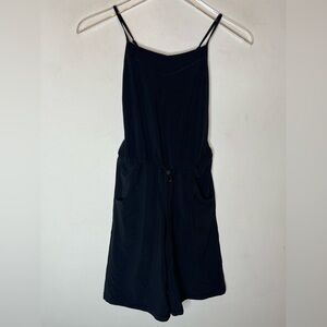 Ivivva Girls black short jumpsuit. Size 6